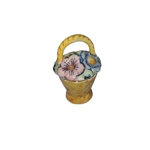 Vintage Flower Basket Sugar Dish
